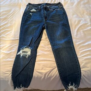 Judy Blue Dark Wash Distressed Boyfriend Jeans
